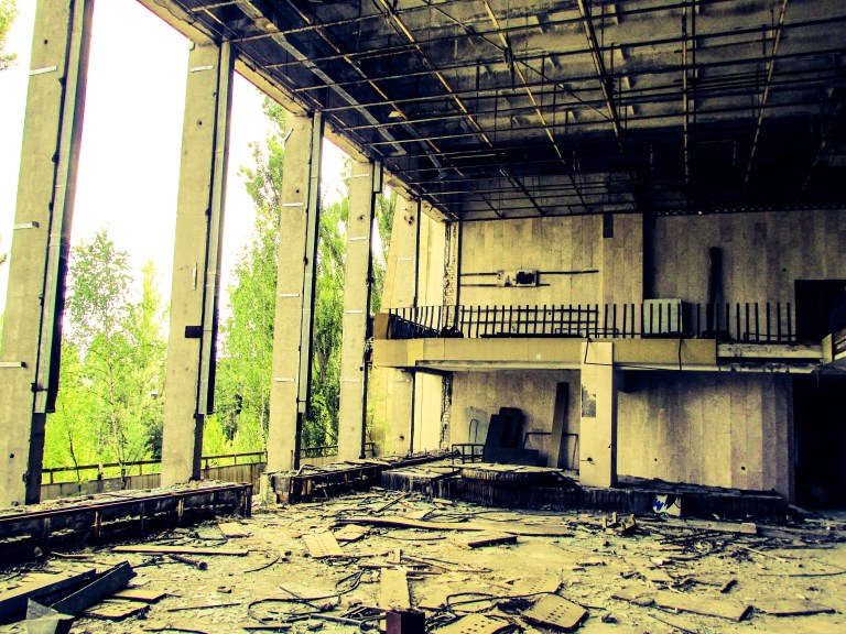 Dansesalen, der det i sin tid var diskotek.