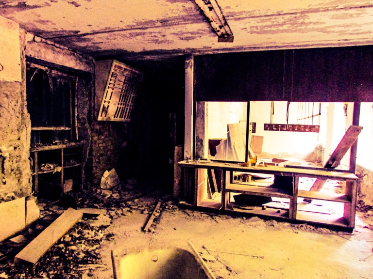 I sykehusets kjeller - ikke den radioaktive hadde de ansatte et samlingsrom.