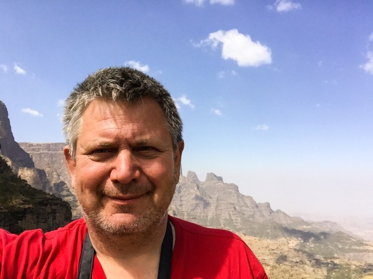 I Semien-fjellene i Etiopia.