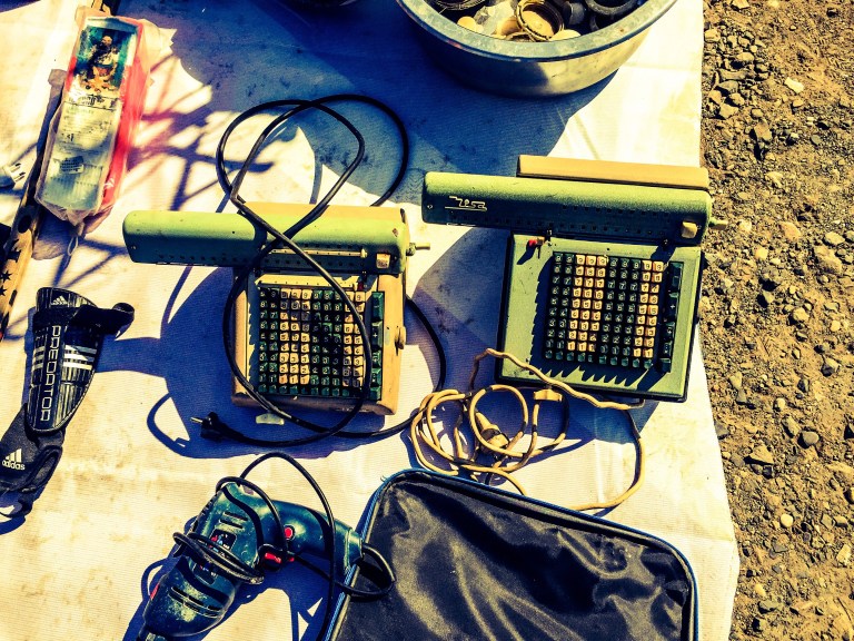 Det synes noe optimistisk å tro at man får solgt gamle regnemaskiner.